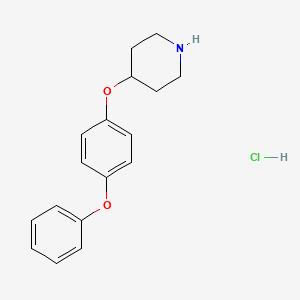 molecular formula C17H20ClNO2 B1451104 4-(4-Phenoxyphenoxy)piperidine hydrochloride CAS No. 942194-86-7