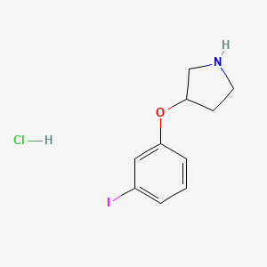 molecular formula C10H13ClINO B1451107 3-(3-Iodophenoxy)pyrrolidine hydrochloride CAS No. 1185302-06-0