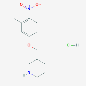 3-[(3-Methyl-4-nitrophenoxy)methyl]piperidine hydrochloride