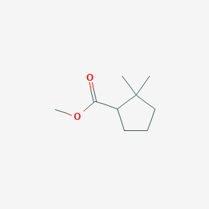 molecular formula C9H16O2 B14511127 Methyl 2,2-dimethylcyclopentane-1-carboxylate CAS No. 63861-27-8