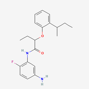 N-(5-Amino-2-fluorophenyl)-2-[2-(sec-butyl)-phenoxy]butanamide