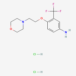 4-[2-(4-Morpholinyl)ethoxy]-3-(trifluoromethyl)-phenylamine dihydrochloride