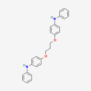 molecular formula C27H26N2O2 B14511195 N,N'-[Propane-1,3-diylbis(oxy-4,1-phenylene)]dianiline CAS No. 62895-92-5