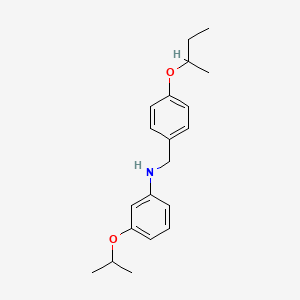 molecular formula C20H27NO2 B1451122 N-[4-(Sec-butoxy)benzyl]-3-isopropoxyaniline CAS No. 1040684-82-9