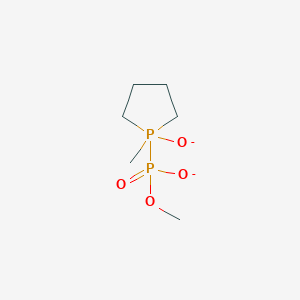 molecular formula C6H14O4P2-2 B14511253 Methyl (1-methyl-1-oxido-1lambda~5~-phospholan-1-yl)phosphonate CAS No. 64391-52-2