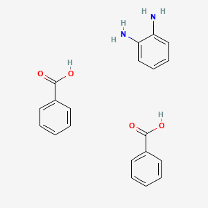 molecular formula C20H20N2O4 B14511287 Benzene-1,2-diamine bis(benzoic acid) CAS No. 63082-95-1