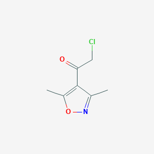 2-Chloro-1-(dimethyl-1,2-oxazol-4-yl)ethan-1-one