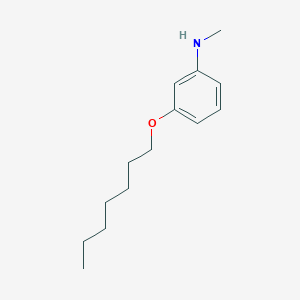 molecular formula C14H23NO B1451134 3-(Heptyloxy)-N-methylaniline CAS No. 1040686-71-2