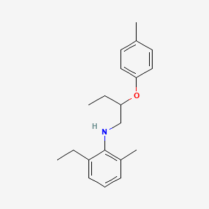 molecular formula C20H27NO B1451135 2-Ethyl-6-methyl-N-[2-(4-methylphenoxy)butyl]-aniline CAS No. 1040684-44-3