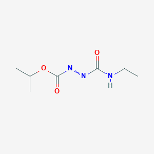 molecular formula C7H13N3O3 B14511353 Propan-2-yl (ethylcarbamoyl)diazene-1-carboxylate CAS No. 63148-14-1