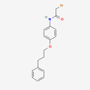 2-Bromo-N-[4-(3-phenylpropoxy)phenyl]acetamide