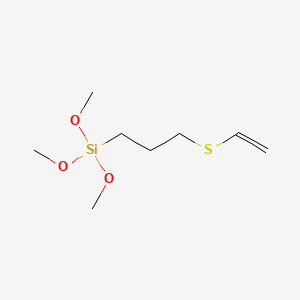 molecular formula C8H18O3SSi B14511410 3-(Vinylthio)propyltrimethoxysilane CAS No. 63823-06-3