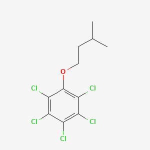 molecular formula C11H11Cl5O B14511469 Isoamyl pentachlorophenyl ether CAS No. 63918-79-6