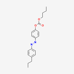 molecular formula C20H24N2O3 B14511475 Butyl 4-[(E)-(4-propylphenyl)diazenyl]phenyl carbonate CAS No. 62715-49-5