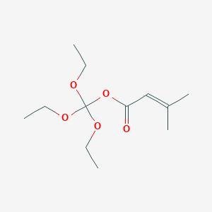 molecular formula C12H22O5 B14511507 Triethoxymethyl 3-methylbut-2-enoate CAS No. 63224-94-2
