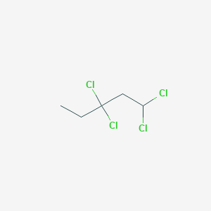 molecular formula C5H8Cl4 B14511524 1,1,3,3-Tetrachloropentane CAS No. 62619-22-1
