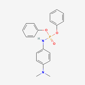 molecular formula C20H21N2O3P B14511546 Diphenyl N-[4-(dimethylamino)phenyl]phosphoramidate CAS No. 62569-11-3