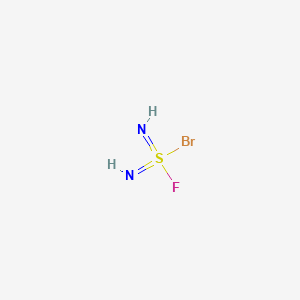molecular formula BrFH2N2S B14511563 Sulfurodiimidic bromide fluoride CAS No. 63469-39-6