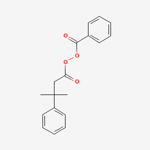 molecular formula C18H18O4 B14511587 (3-Methyl-3-phenylbutanoyl) benzenecarboperoxoate CAS No. 62698-29-7