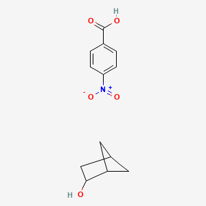 molecular formula C13H15NO5 B14511619 Bicyclo[2.1.1]hexan-2-ol;4-nitrobenzoic acid CAS No. 63227-52-1