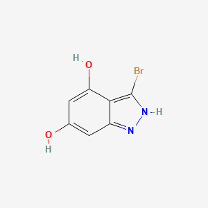3-Bromo-4,6-dihydroxy-1H-indazole
