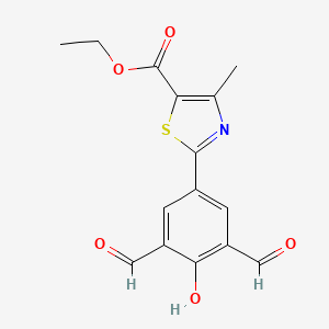 Ethyl 2-(3,5-diformyl-4-hydroxyphenyl)-4-methylthiazole-5-carboxylate