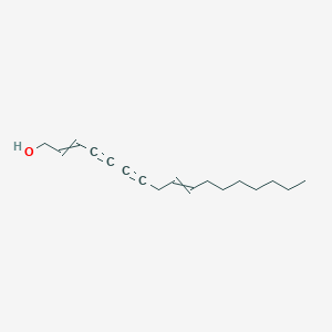 molecular formula C17H24O B14511642 Heptadeca-2,9-diene-4,6-diyn-1-ol CAS No. 63767-82-8
