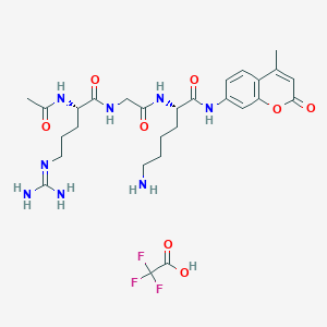 molecular formula C28H39F3N8O8 B1451167 Ac-RGK-AMC Trifluoroacetate CAS No. 660846-99-1