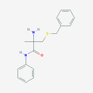 molecular formula C17H20N2OS B14511675 S-Benzyl-2-methyl-N-phenylcysteinamide CAS No. 63008-82-2
