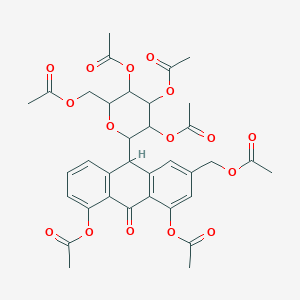 molecular formula C35H36O16 B1451168 Diacerein EP Impurity F CAS No. 13928-72-8