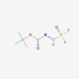 molecular formula C6H10F2NO3P B14511687 tert-Butyl [(difluorophosphoryl)methylidene]carbamate CAS No. 62779-36-6