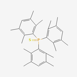 molecular formula C30H39PS B14511697 Sulfanylidenetris(2,3,5,6-tetramethylphenyl)-lambda~5~-phosphane CAS No. 63491-96-3