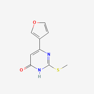 6-(Furan-3-yl)-2-(methylsulfanyl)pyrimidin-4(1H)-one