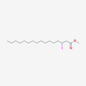 molecular formula C17H33IO2 B14511775 Methyl 3-iodohexadecanoate CAS No. 62885-99-8
