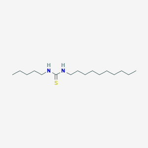 molecular formula C16H34N2S B14511785 N-Decyl-N'-pentylthiourea CAS No. 62552-33-4