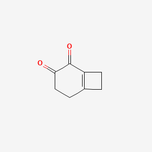 molecular formula C8H8O2 B14511803 Bicyclo[4.2.0]oct-1(6)-ene-2,3-dione CAS No. 62702-77-6