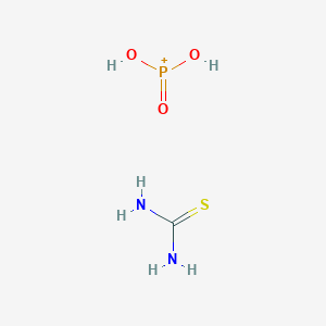 molecular formula CH6N2O3PS+ B14511837 Dihydroxy(oxo)phosphanium;thiourea CAS No. 63075-83-2