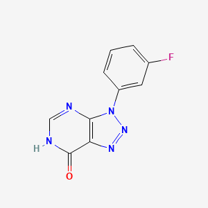 3-(3-fluorophenyl)-3,6-dihydro-7H-[1,2,3]triazolo[4,5-d]pyrimidin-7-one