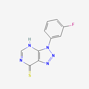3-(3-Fluorophenyl)-3H-[1,2,3]triazolo[4,5-d]pyrimidin-7-yl hydrosulfide