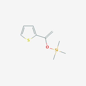 molecular formula C9H14OSSi B14511862 Silane, trimethyl[[1-(2-thienyl)ethenyl]oxy]- CAS No. 62889-07-0