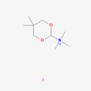 molecular formula C9H20INO2 B14511864 N,N,N,5,5-Pentamethyl-1,3-dioxan-2-aminium iodide CAS No. 62999-89-7