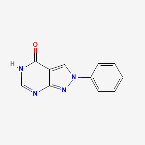 molecular formula C11H8N4O B1451188 2-Phenyl-2H-pyrazolo[3,4-d]pyrimidin-4(5H)-one CAS No. 1031605-58-9