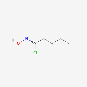 molecular formula C5H10ClNO B14511900 N-Hydroxypentanimidoyl chloride CAS No. 62626-10-2