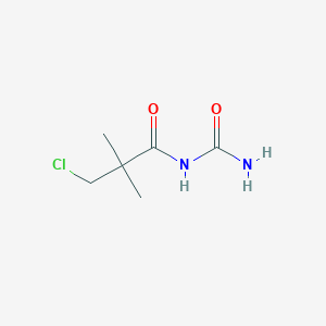 molecular formula C6H11ClN2O2 B14511911 N-Carbamoyl-3-chloro-2,2-dimethylpropanamide CAS No. 62721-29-3