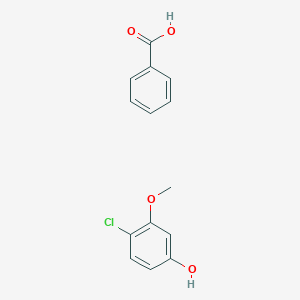 molecular formula C14H13ClO4 B14511914 Benzoic acid;4-chloro-3-methoxyphenol CAS No. 63014-41-5