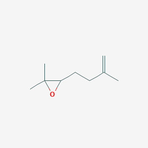 molecular formula C9H16O B14511929 Oxirane, 2,2-dimethyl-3-(3-methyl-3-butenyl)- CAS No. 62823-51-2