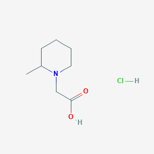 molecular formula C8H16ClNO2 B1451194 (2-Methyl-piperidin-1-YL)-acetic acid hydrochloride CAS No. 1185304-80-6