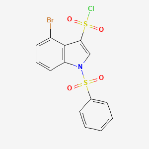 4-Bromo-1-phenylsulfonyl-3-chlorosulfonylindol