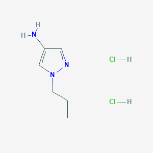 molecular formula C6H13Cl2N3 B1451197 1-Propyl-1H-pyrazol-4-ylamine dihydrochloride CAS No. 1185103-69-8