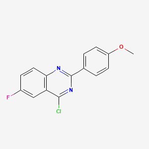 4-Chloro-6-fluoro-2-(4-methoxyphenyl)quinazoline